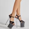 20CM Sexy Women Pole Dance Shoes Pumps Club Platform High-heeled Shoes Summer Peep Toe Sandals
