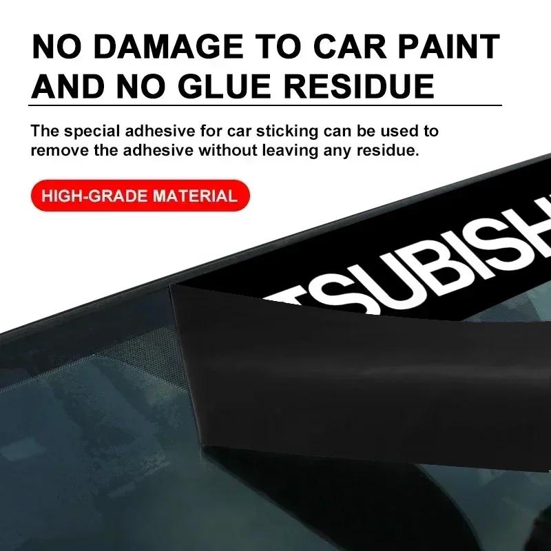 Новая декоративная наклейка на переднее стекло автомобиля Для Mitsubishi Outlander Lancer 10 9 ASX RALLIART Eclipse L200 Pajero Аксессуары