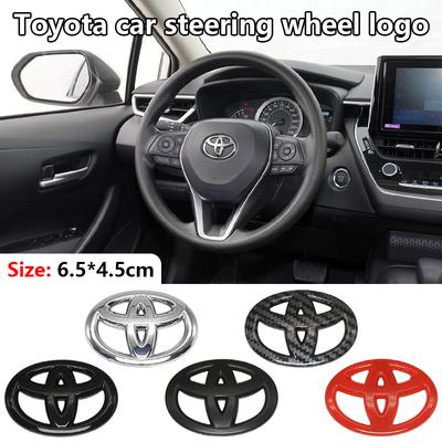 2026 Новый Декоративные Наклейки на Руль Автомобиля Toyota Эмблема из Углеродного Волокна Для Toyota Corolla Camry Hilux Prius Avensis Auri