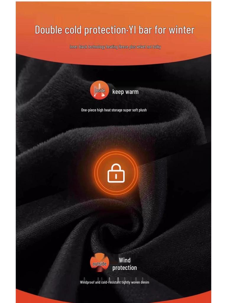 Women's High-Waisted Fleece-Lined Wide-Leg Jeans - Popular Winter 2024 Style