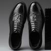 Spring men's shoes leather breathable versatile business casual British Brock leather shoes men's high-end wedding shoes