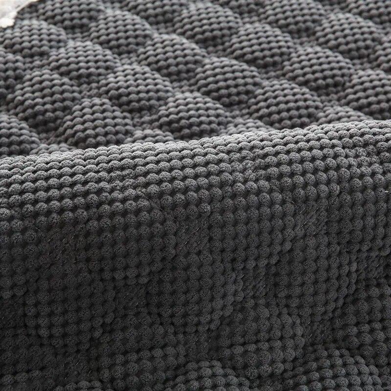 Winter Thicken Plush Sofa Cover White Wide Edge Chaise Lounge Sofa Towel Mat Modern Non-Slip Couch Cover Cushions Living Room