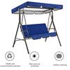 Garden Swing Waterproof Canopy Replacement Simple Installation Waterproof UV-proof Outdoor Patio Swing Sun Shade Seat Cover Set