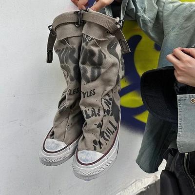 Модные женские парусиновые кеды, балетки, дизайнерские полусапожки, модная обувь для женщин, тренд 2024, новые зимние панк челси, женская обувь