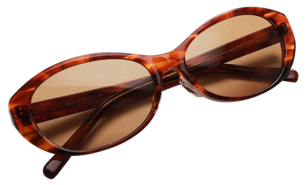 Отбеливающие солнцезащитные очки с защитой от ультрафиолета Сделано в Японии Солнцезащитные очки из меланина Коричневые полумесяцы (из Сабае)