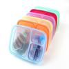 Lunch Box with Lid Fresh Keeping Leak-Proof Disposable 3-Compartment Bento Snack Box