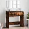 VidaXL Dressing Table with Mirror Smoked Oak 80x39x80 Cm, Makeup Table, Jewelry Table, Dressing Table with Mirror, Dressing Table 840706