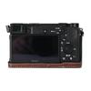 Магнитный получехол для камеры из ПУ кожи личи для Sony A6300 A6400 A6000 A6100 с крышкой с нижним отверстием