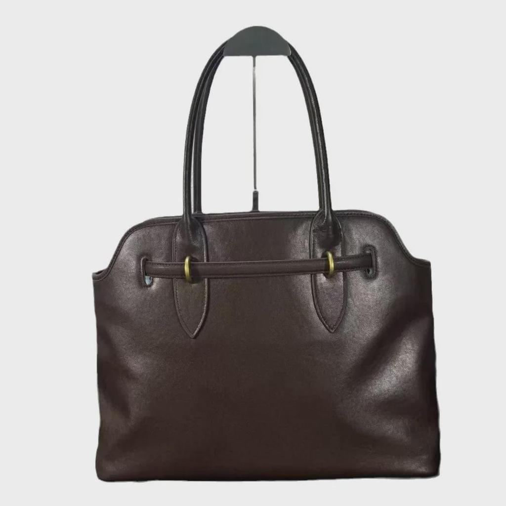 Винтажная сумка-тоут из натуральной коровьей кожи - большая вместительная сумка для женщин