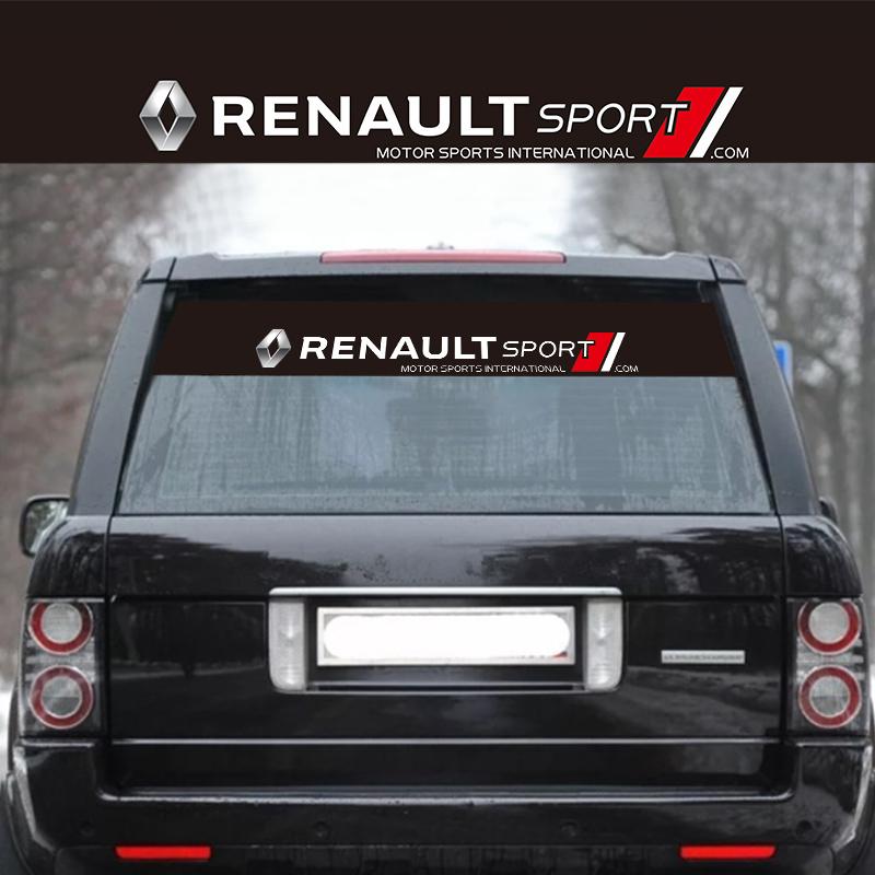 Car Styling Front Windshield Decal Car Exterior Modification Stickers For Renault Clio Sandero Captur Megane R5 4 E-tech Scenic d111