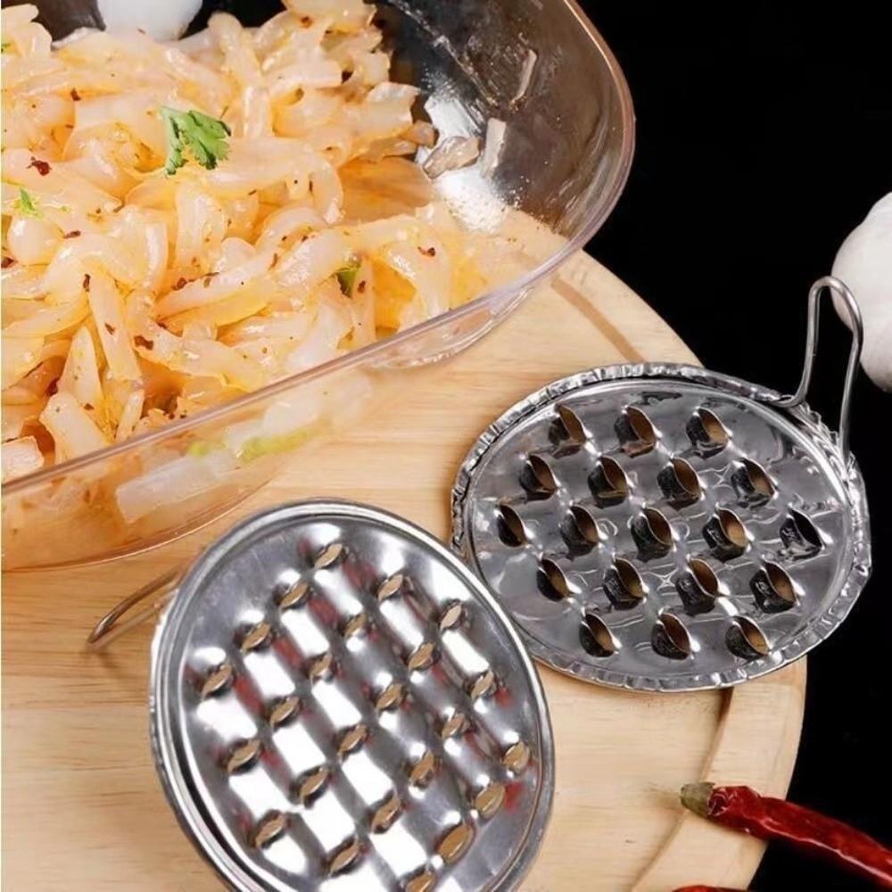 Stainless Steel Bean Jelly Scraper Wear Resistant Manual Jelly Scraping Tool Multifunctional Cold Noodle Scraper Outdoor Cooking
