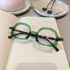 Fashion Personality Flat Mirror Trend of Men and Women Anti-blue Glasses Frame Irregular Street Shooting Decorative Eye Protection Glasses Frame.