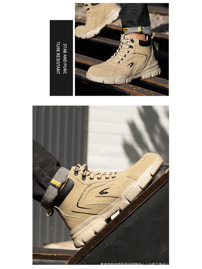 Universal Steel Toe Safety Shoes - Anti-Smash, Anti-Puncture, Wear-Resistant, Soft Sole, Comfortable for All Seasons