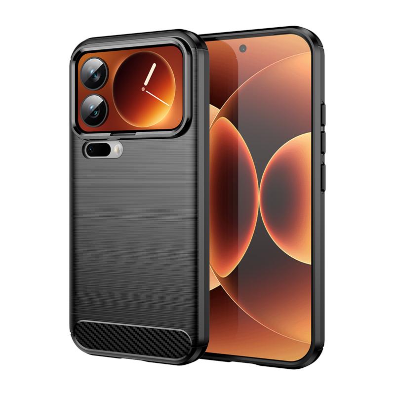 For Cover Xiaomi 17 Pro Case For Xiaomi 17 Pro Max Shockproof Anti-knock Silicone Carbon Fiber Back Case For Xiaomi 17 Pro Case
