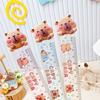 1 Piece Cute Capybara Straight Ruler Kawaii Stationery Funny Drawing Office School Measuring Drawing