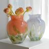 Стеклянная ваза Градиентный узор Аксессуары для цветочных композиций Гидропоника Террариум Стеклянный цветочный горшок Аксессуары для домашнего декора