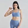Однотонный Y-образный женский спортивный бюстгальтер для фитнеса, мягкий облегающий всесторонний тренировочный бюстгальтер для бега, занятий спортом, йоги, нижнее белье с накладкой на грудь