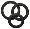 Set of 3 Black Lust Silicone Cockrings - You2Toys - Flexible Cockrings
