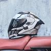 Orz motorcycle helmet peel-off helmet double lens big tail locomotive racing helmet running helmet men and women keep warm in winter