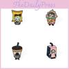Cartoon Creative Halloween Brooch Horror Movie Character Clown Chainsaw Horror Doll Metal Badge