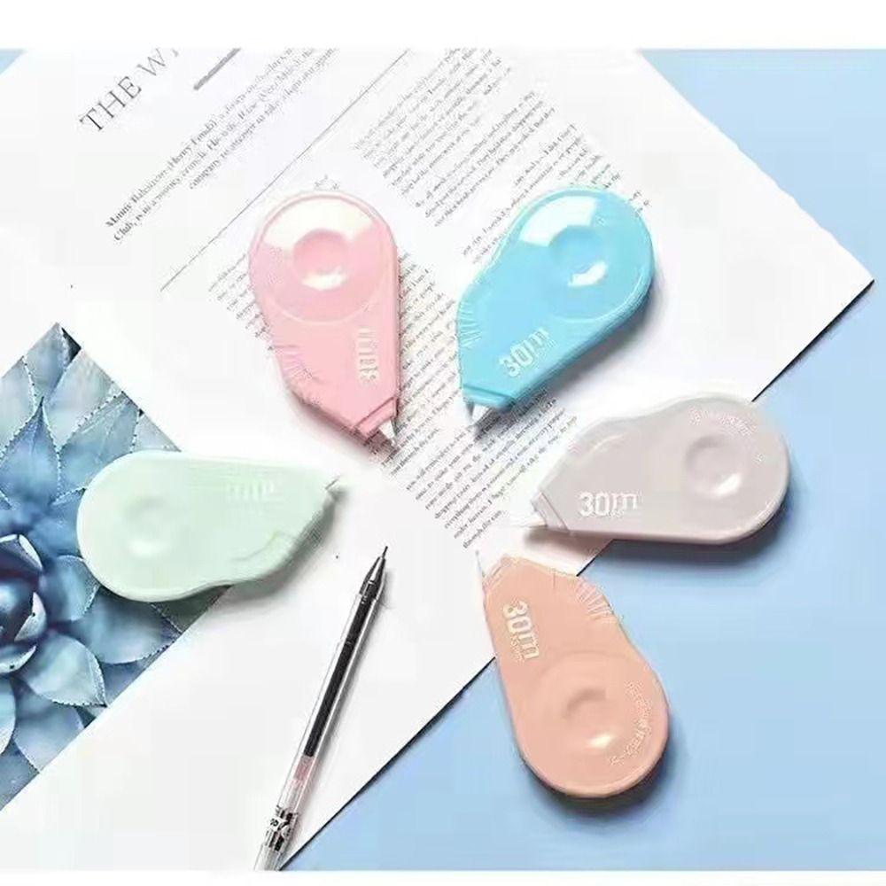 5 шт./Набор Школьная белая клейкая лента Офисные принадлежности Лента-корректор Лента-роллер для исправления ошибок Книга