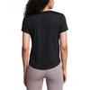 Under Armour Мягкая удобная футболка с круглым вырезом и коротким рукавом, женские топы, черный цвет 1386400-001