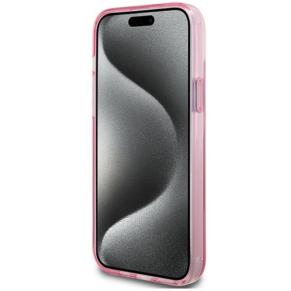 Karl Lagerfeld Klhmp15Mhmrskcp iPhone 15 Plus / 14 Plus 6.7 Розовый/Pink Жесткий чехол С кольцом-подставкой Karl&Choupettte Magsafe
