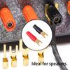 Pure Seek PureSeek Connection Wiring Fork Terminal Speaker 8GA Compatible 10-Pair Connectors, Connectors, Y-Lug Terminals, Y-Plugs, Gold-Plated Metal,