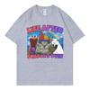 Life After Schools Over Funny Cat Meme T Shirt Harajuku Y2k Style Short Sleeve Tshirt Unisex Unisex Casual Fashion Loose Tshirts