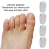 10Pcs/Set Toe Protector Clear Rubber High Elastic Soft Breathable Holes Anti-Friction Foot Care Prevent Callus Blistering Little Toe Cover