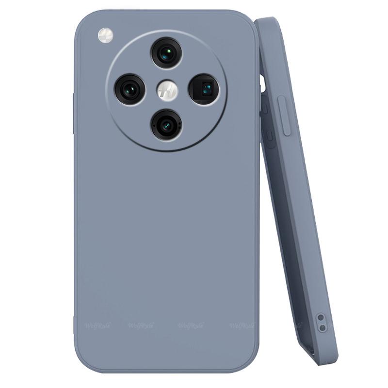 Для OPPO Find X8 Pro Чехол OPPO Find X8 Pro Capas Жидкий силиконовый бампер противоударный задний TPU Мягкие чехлы OPPO Find X8 Pro