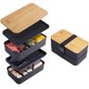 Portable Stackable Bento Lunch Box Insulated Bag Microwaveable Divided Large Capacity Bento Box For Office Workers Students