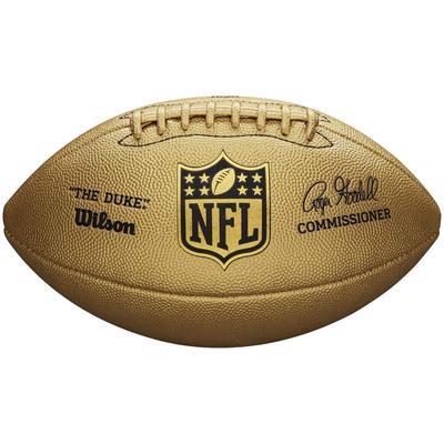 Wilson Мяч NFL Duke Metallic Edition, золотой мяч для американского футбола унисекс