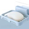 Soap Rack No Drilling Wall Mounted Double Layer Soap Holder Soap Sponge Dish Bathroom Accessories Soap Dishes Self Adhesive