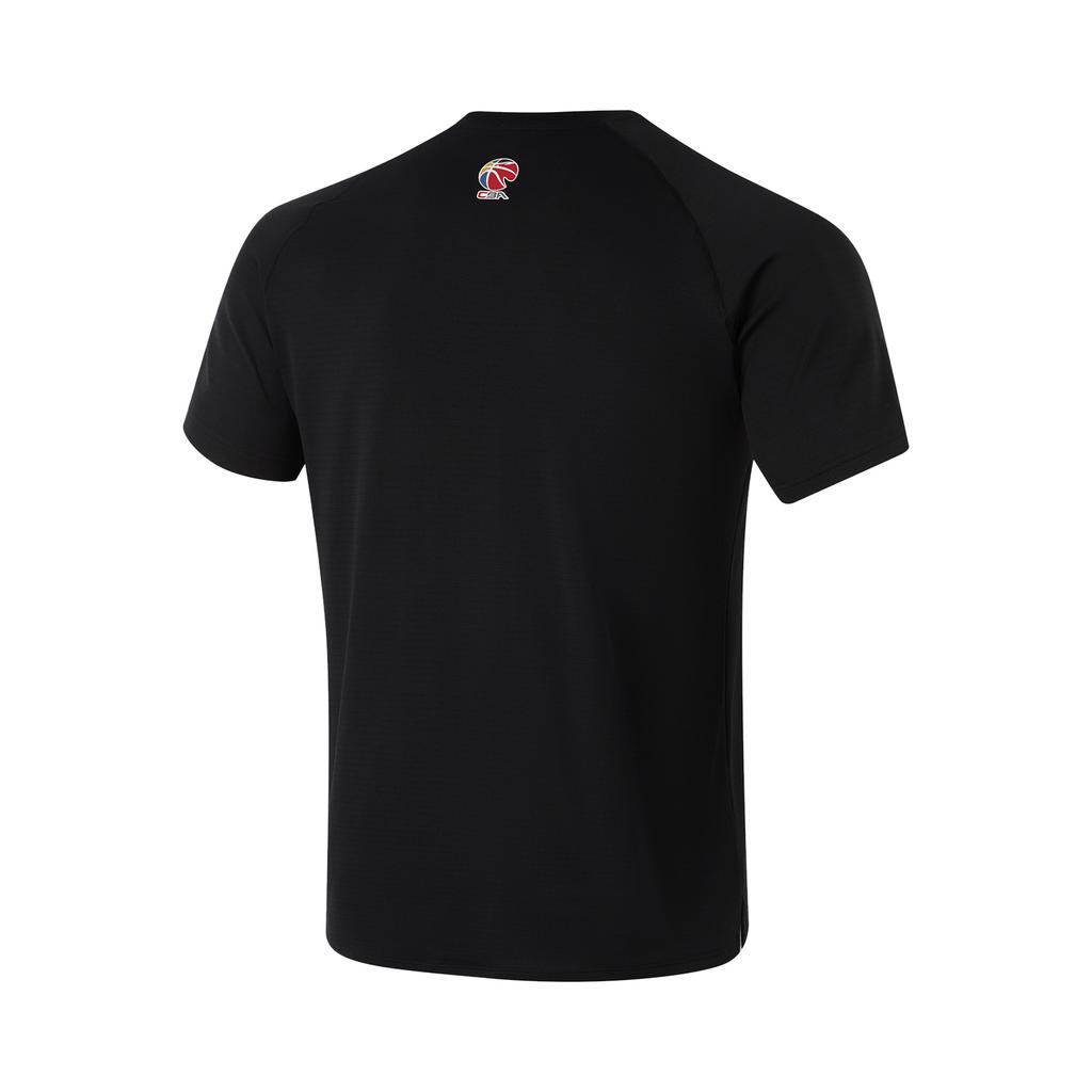 Li Ning Professional Basketball Collection T Shirt Men's Black ATSU755-1