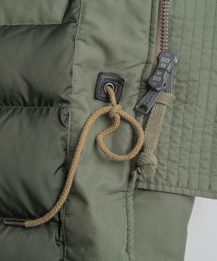 BEHEAVYER N3B Duck Down Mil Parka Sage Olive