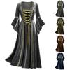 Women's Halloween Gothic Punk Style Work Neck Long Sleeve Fashion Dresses Dresses