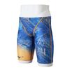 Mizuno Exersuit Капри половинного размера Breeze x Gold для соревновательного плавания, леггинсы, N2MBC573, M, Fusion,