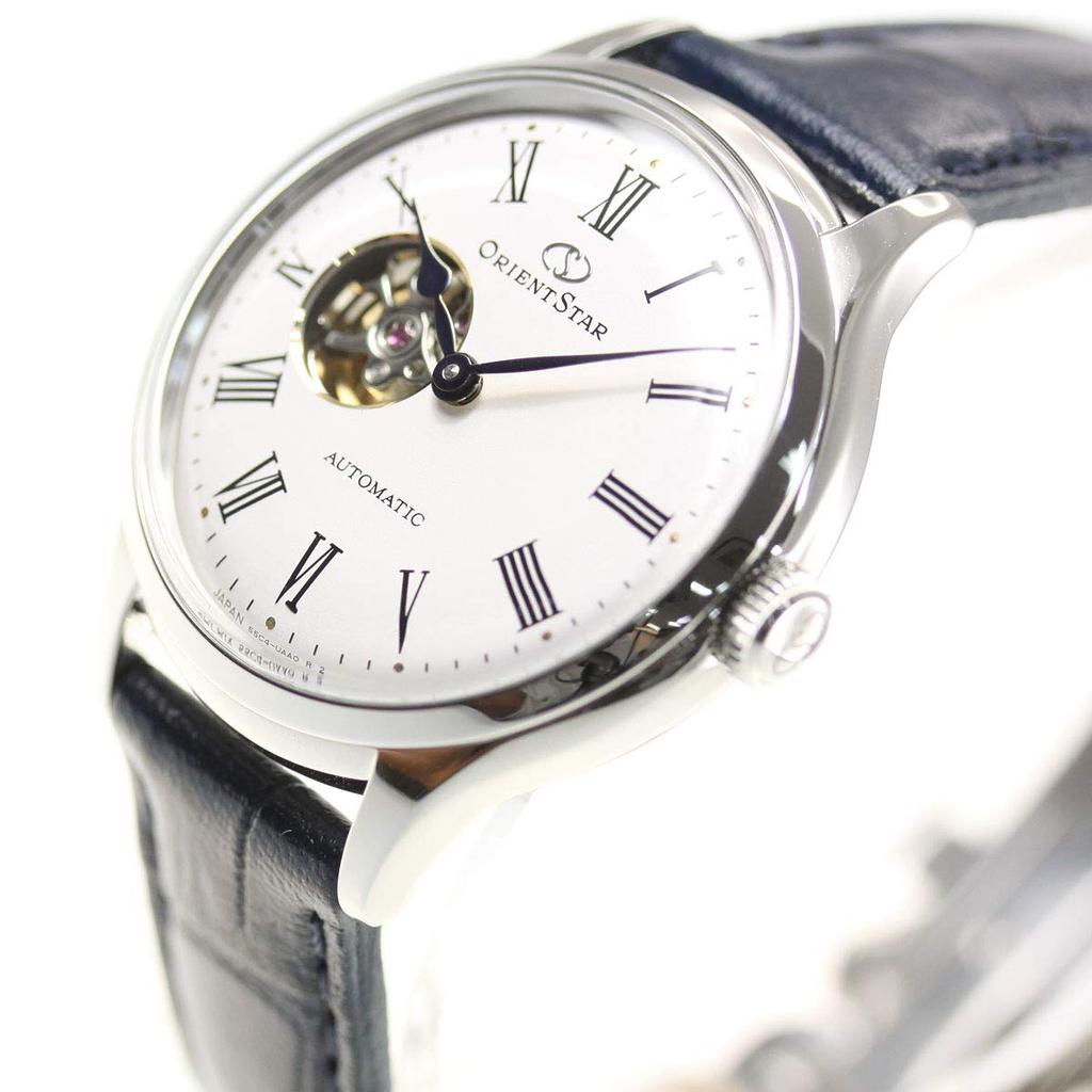 ORIENT STAR Automatic Watch Classic Mechanical Made In Japan 2 Years Domestic Warranty Open Heart White Silver [Orient Star] Semi-skeleton