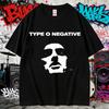 Летние футболки 2025 года с принтом рок-группы Type O Negative для мужчин и женщин, 100% чистый хлопок, уличная одежда, мужская, готическая, с коротким рукавом