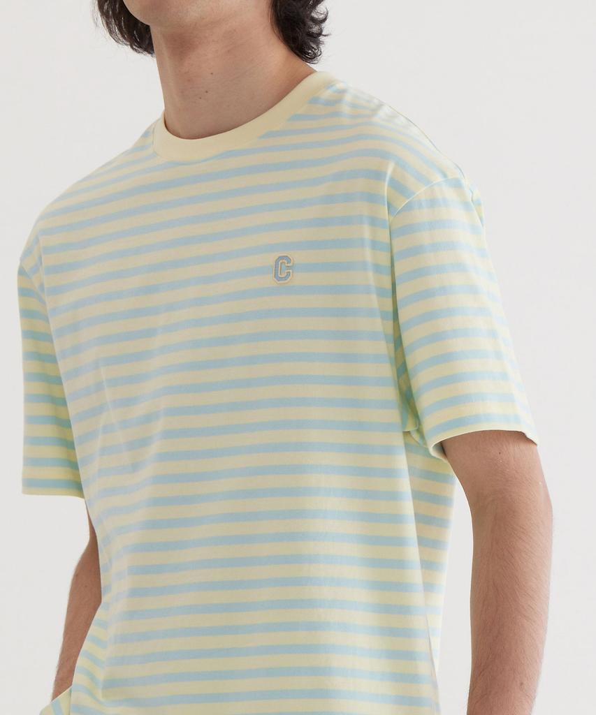 COVERNAT Basic Striped T-Shirt Lemon