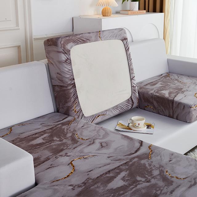 Elastic Printing Sofa Cushion Covers Washable Removable L-Shaped Protective Cover For Living Room Office Hotel