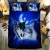 Wolf SkullFleece Blanket Reversible Fleece Blanket Warm Throw Rugs All Size Gift