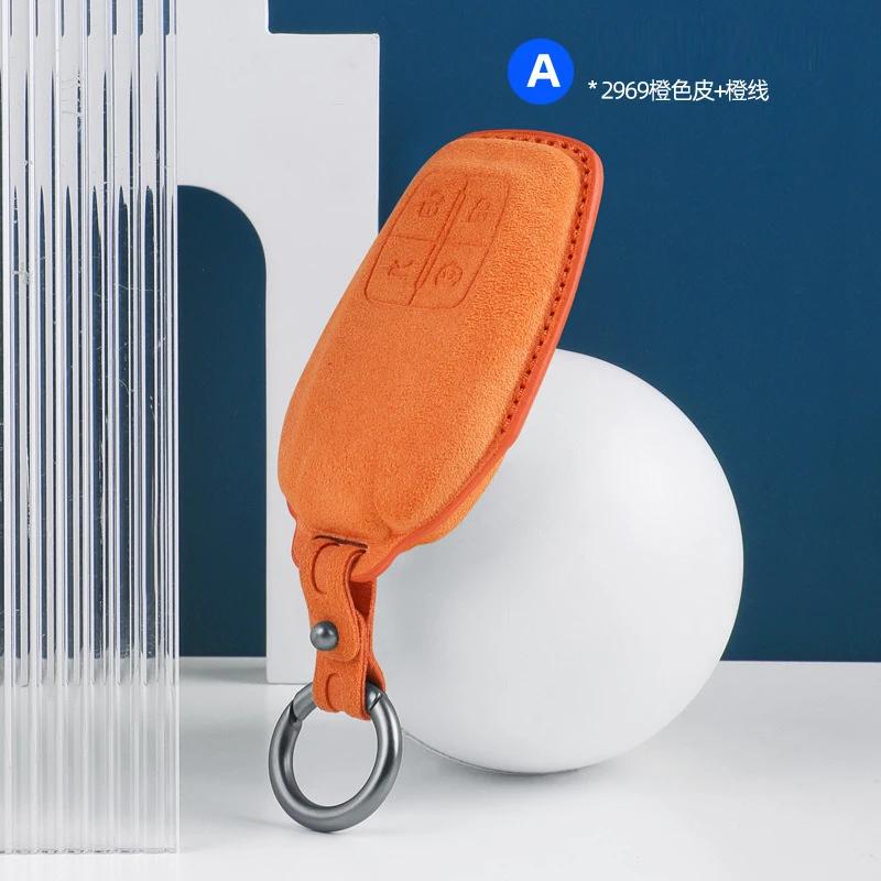 Car Key Case Cover Shell Fob for Ferrari 488 Roma SF90 F8 Protofino 812 458 F430 U4 Buttons Car Remote Keychain Accessories