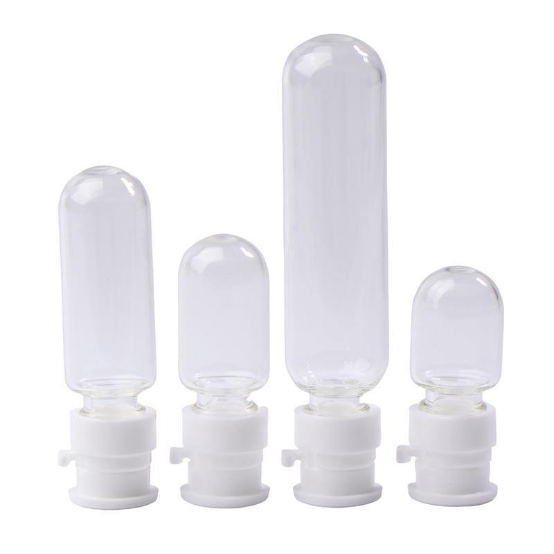 5Pcs 2/3/5/10Ml Mini Refillable Bottle Transparent With Cap Empty Sample Vial Powder Solid Storage Essential Oil Bottle