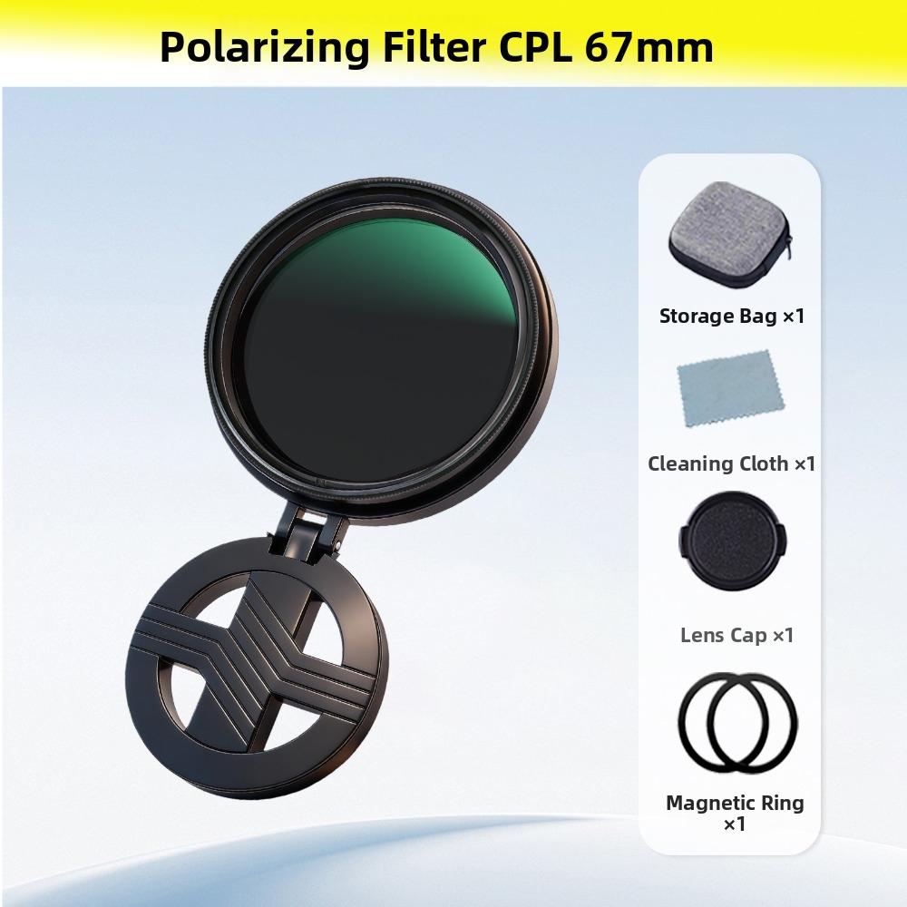 52mm 67mm Magnetic ND Filter Adjustable ND2-400 Phone ND Filter Kit Camera Lens Clip  For Vlog