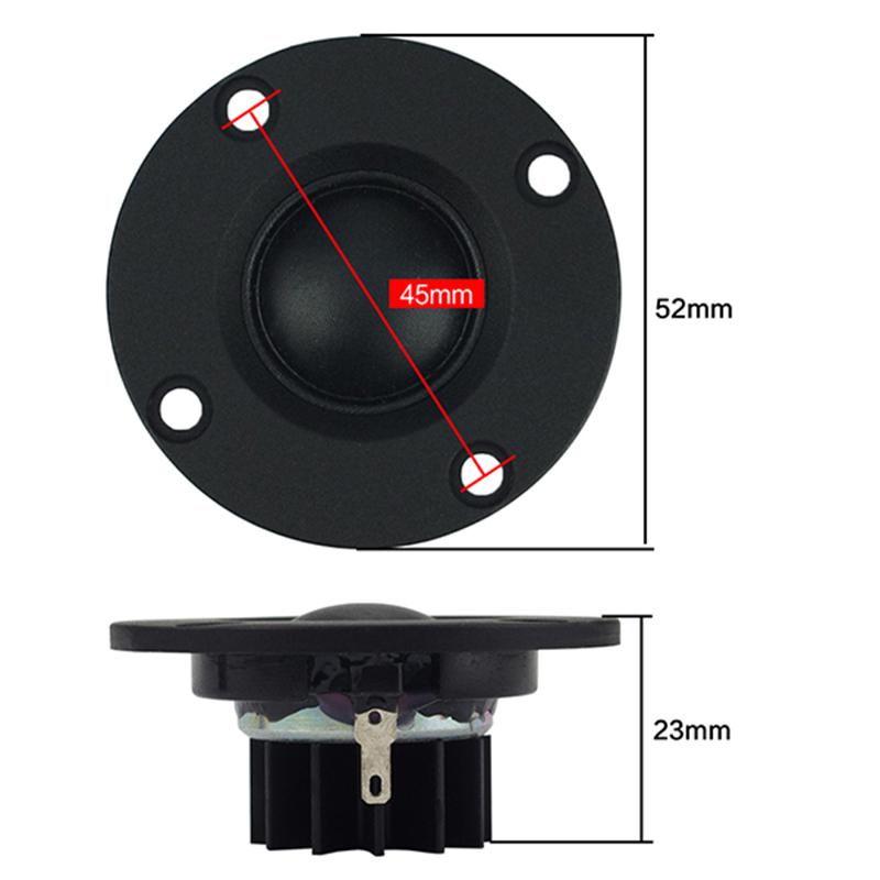 Высокочастотный динамик, 6 Ом, 30 Вт, Hi-Fi, мягкий купол, шелковая пленка, высокочастотный динамик, неодимовый зубчатый радиатор