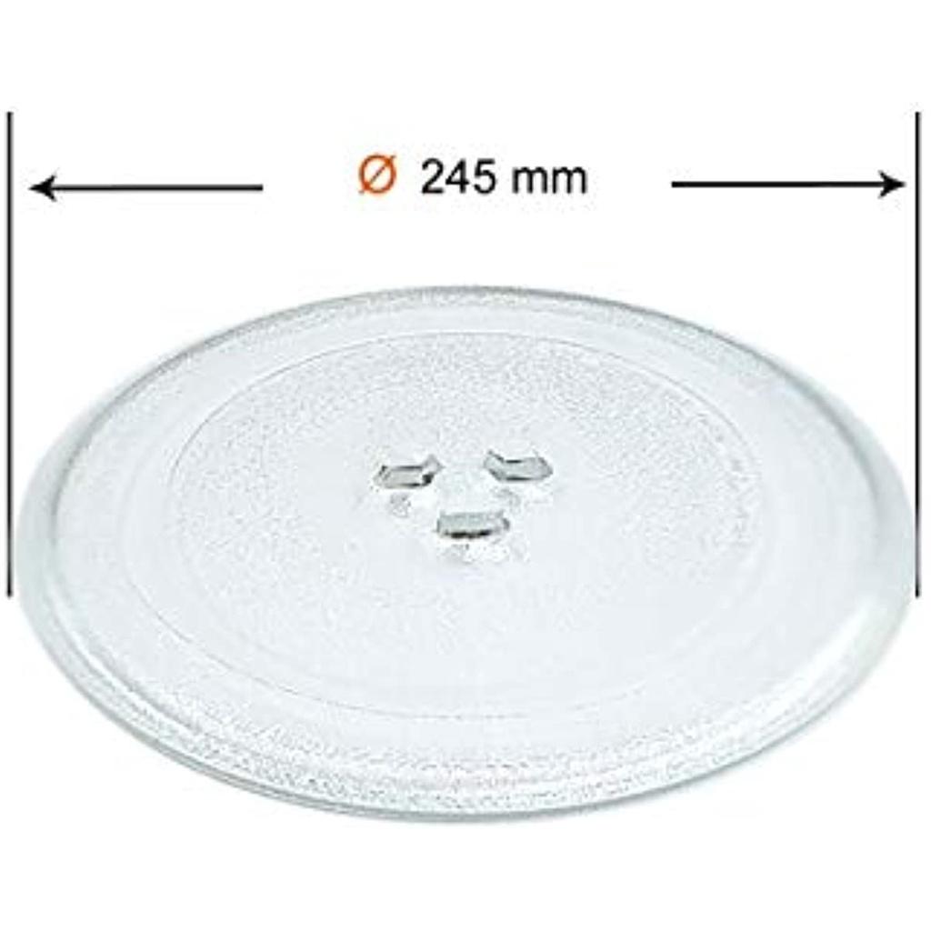 Тарелка для микроволновой печи диаметром 245 мм универсальная