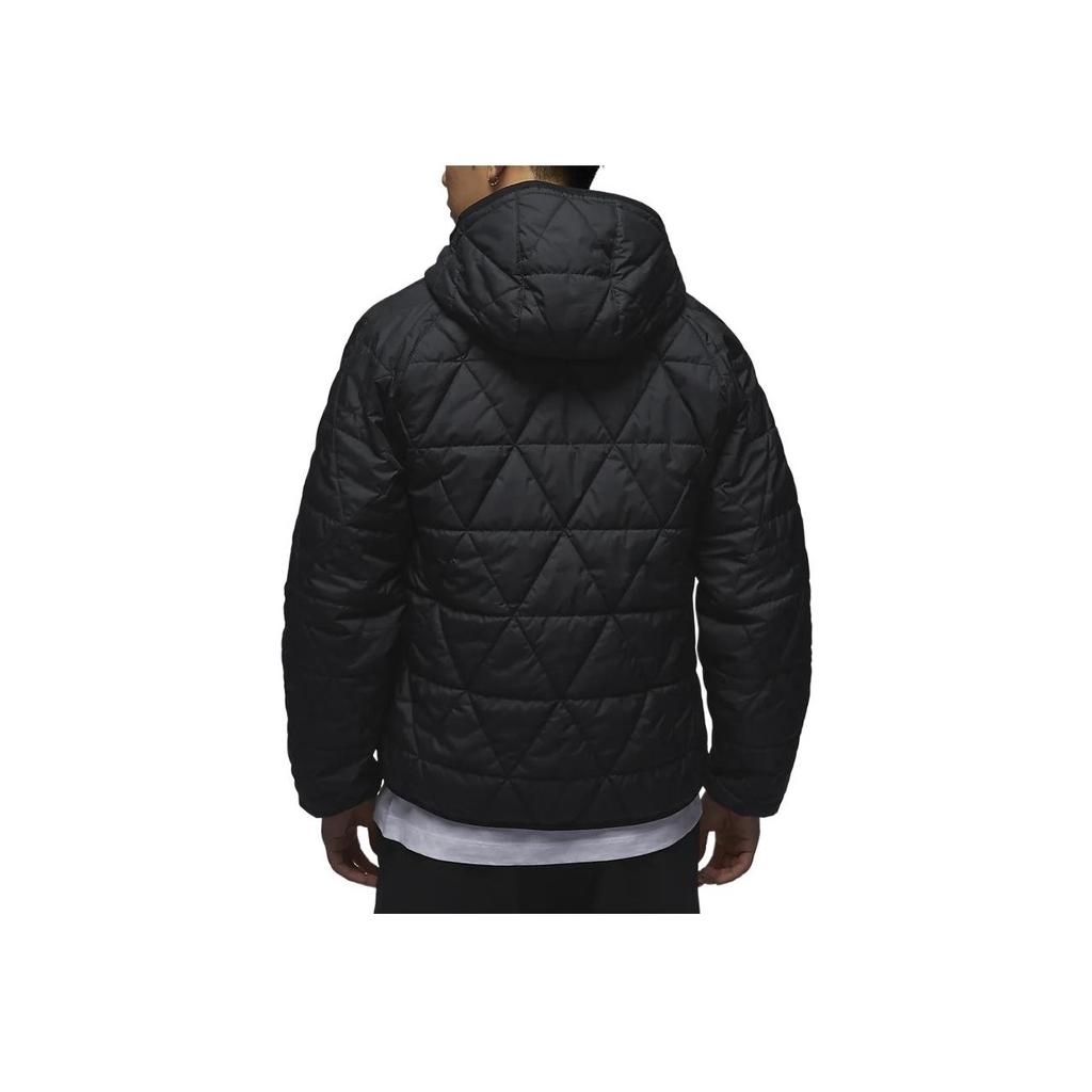 Jordan Спортивная водонепроницаемая теплая куртка с капюшоном Therma-Fit, мужская куртка, черная FZ3163-010