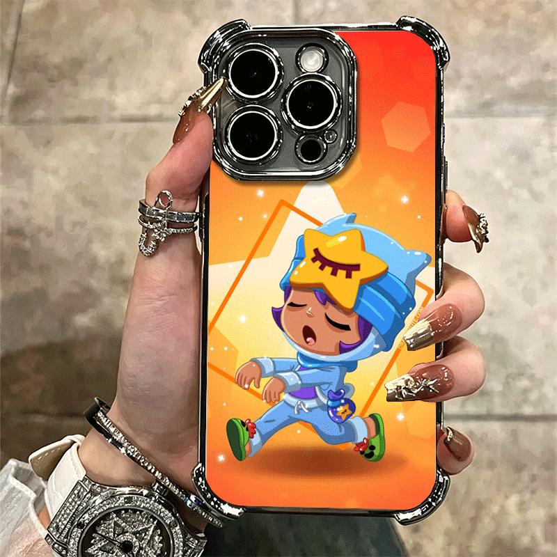 Cartoon Game Stars Soft Phone Case For iPhone 15 16 17 Air 14 Pro Max 16E Plus 13 12 Mini Plating Anti-Fall Fundas